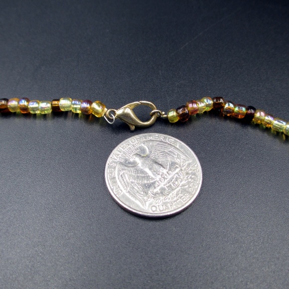 Vintage 17 Inch Odd Beaded Necklace - Picture 5 of 6